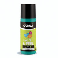 Colore per vetro pelabile DARWI Paint & Peel 3in1 80 ml – verde scuro