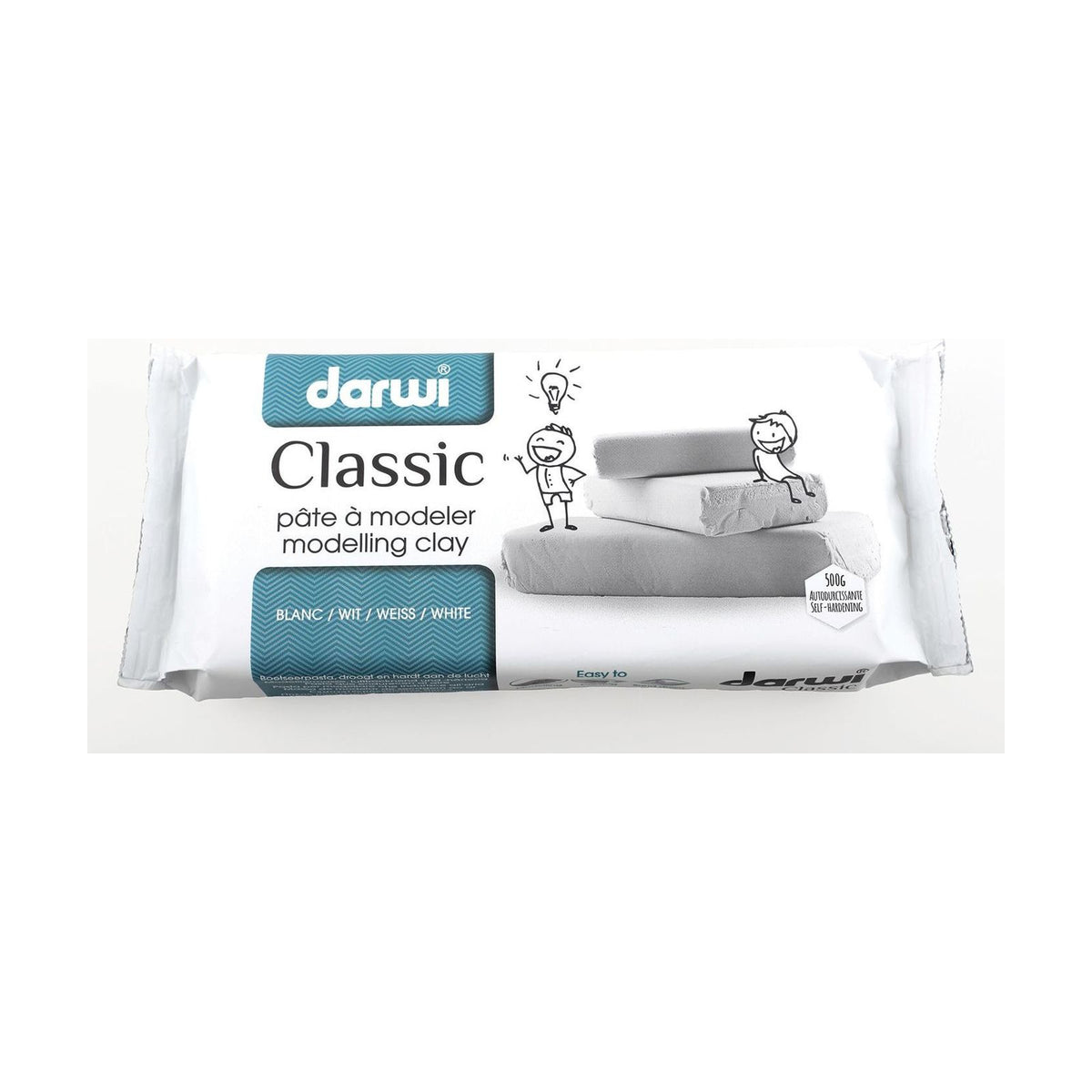 DARWI pasta modellabile autoindurente 500 g bianca