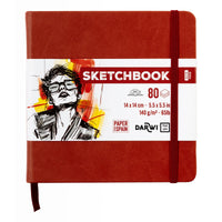 DARWI sketchbook Terracotta 14 x 14 cm, 140 g/m², 80 fogli