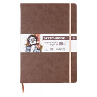 Album da disegno DARWI Brown A4 140 g/m² 80 fogli