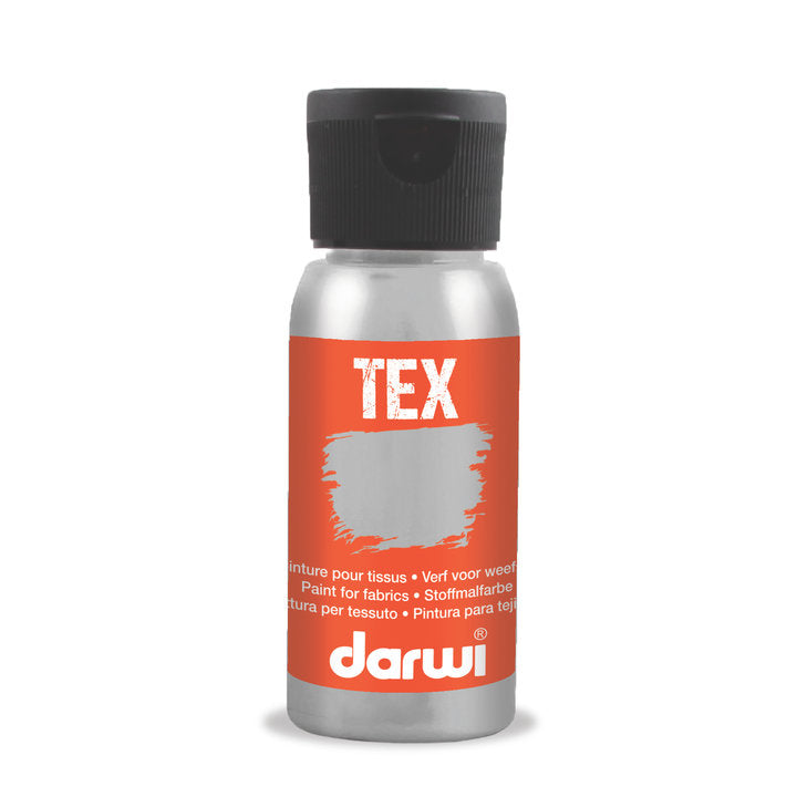 DARWI TEX Vernice per tessuti 50 ml – 080 argento