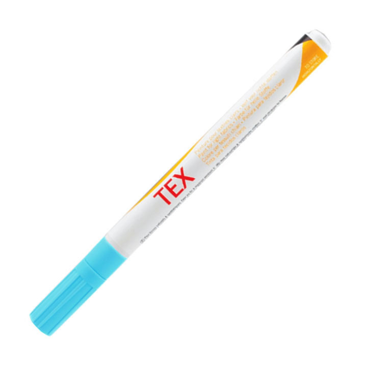 DARWI TEX Marcatori per tessuti punta fine 3 ml – blu chiaro