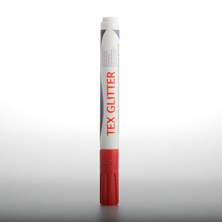 Pennarelli per tessuti DARWI TEX glitter 6ml – rosso carminio