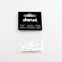 DARWI Tex Glitter punte di ricambio per pennarelli per tessuti 2 mm – 10 pz