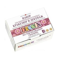 Decola Set di vernici per decorazioni crepolate / 6 pezzi