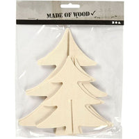 Decorazione in legno - albero di Natale 2 pz — immagine 2