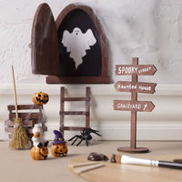 Decorazione in legno Porticina con cerniere — immagine 7