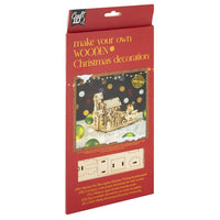 Decorazione natalizia in legno Babbo Natale