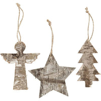 Decorazioni in legno con cordino