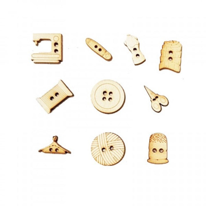 Decorazioni in legno in miniatura | scegli un set