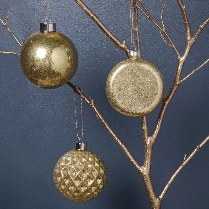 Decorazioni natalizie in vetro 4 pz — immagine 3