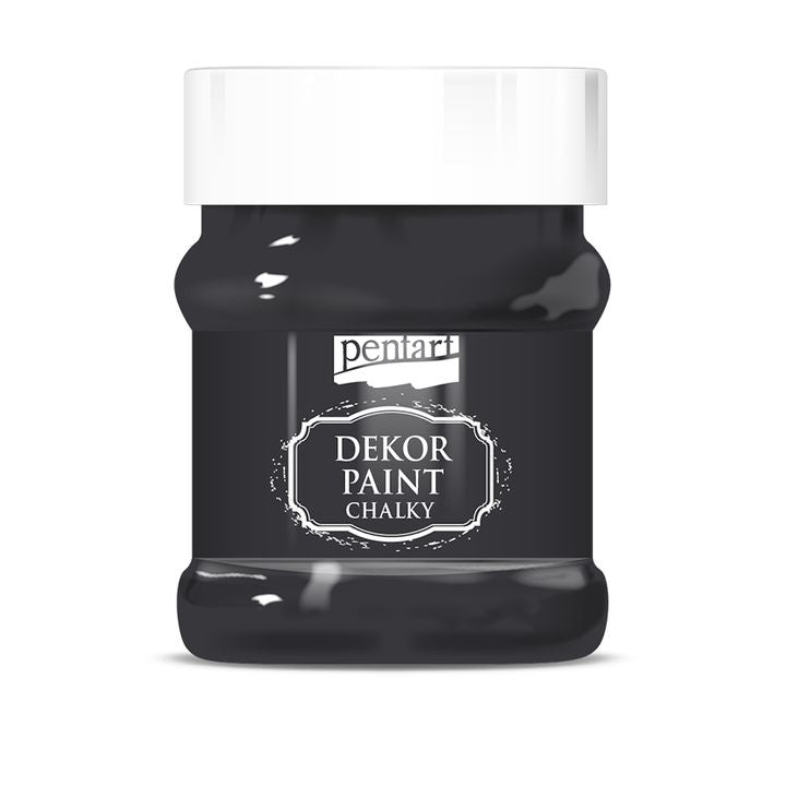 Gessetto decorativo Chalky Pentart 230 ml – Nero
