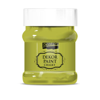 Gessetto decorativo Chalky Pentart 230 ml – Verde Giallastro