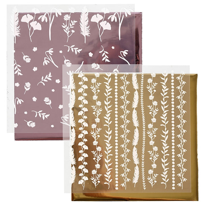 Pellicole decorative e metalliche per il trasferimento 2 in 1 – pink e gold
