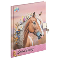Diario segreto del cavallo con serratura e chiave A5 60 fogli di MOXY
