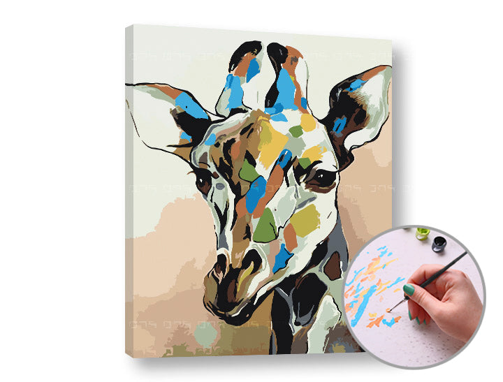 Dipingere con i numeri - Giraffa