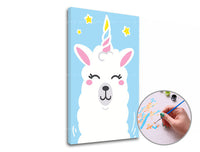 Dipingere con i numeri LAMA UNICORNO | Level Starter