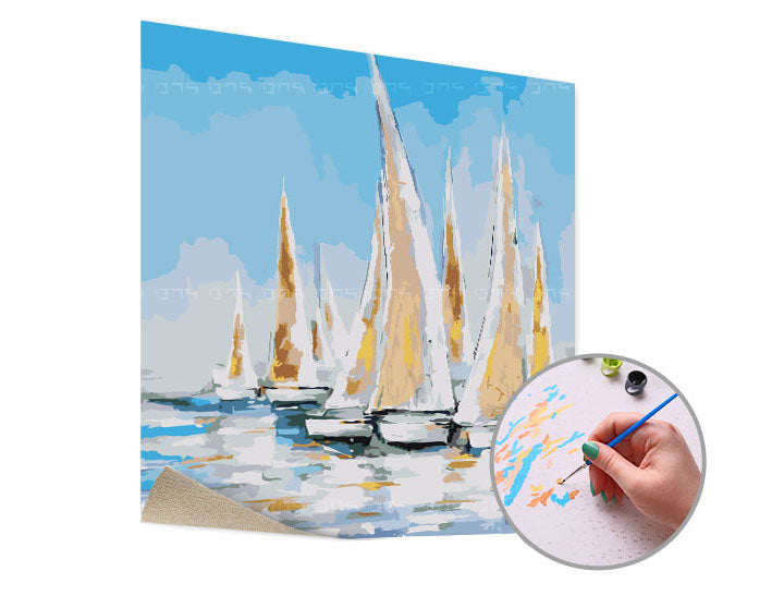 Dipingere con i numeri NAVI SUL MARE | Level Starter