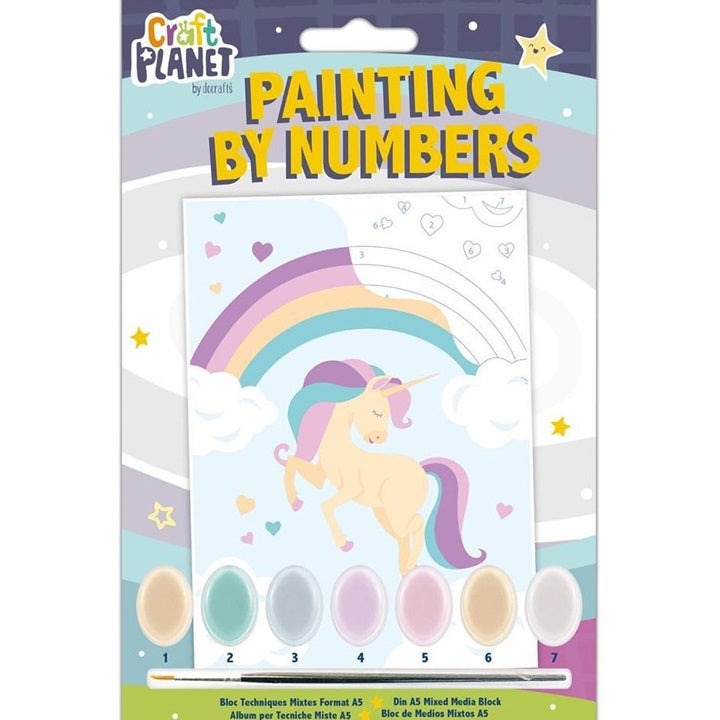 Dipingere con i numeri per bambini Craft Planet | varie immagini - unicorno