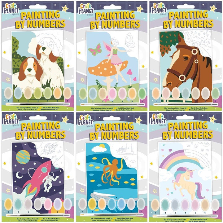 Dipingere con i numeri per bambini Craft Planet | varie immagini