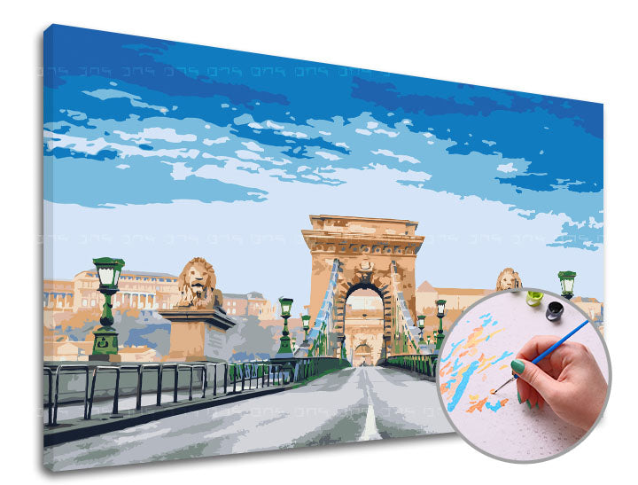 Dipingere con i numeri PONTE A BUDAPEST | Level Medium