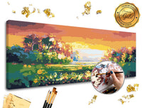 Dipingere con i numeri PREMIUM GOLD | Paesaggio pastello