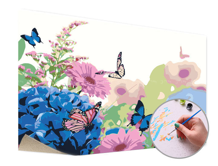 Dipingere con i numeri TRA FIORI | Level Medium