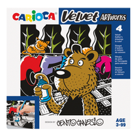 Disegni da colorare in velluto Carioca 4 pz – CENTO Graffiti