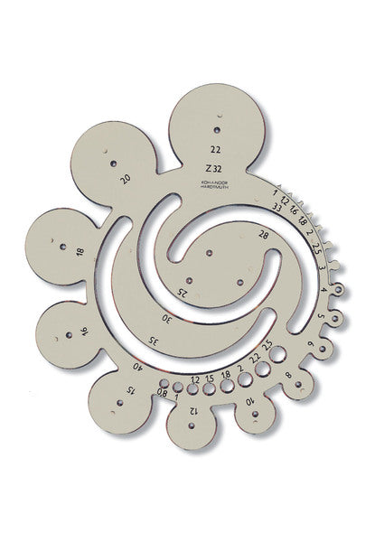 Disegno tecnico - sagoma per raggio 32