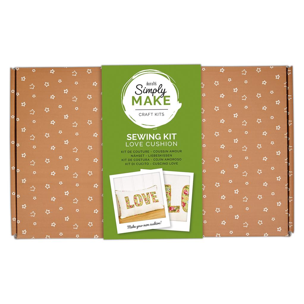 Docrafts kit creativo per cucito cuscino Love
