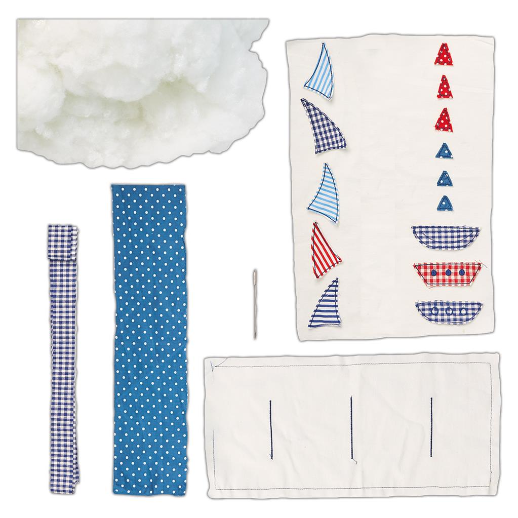 Docrafts kit creativo di cucito per cuscino con motivo barca