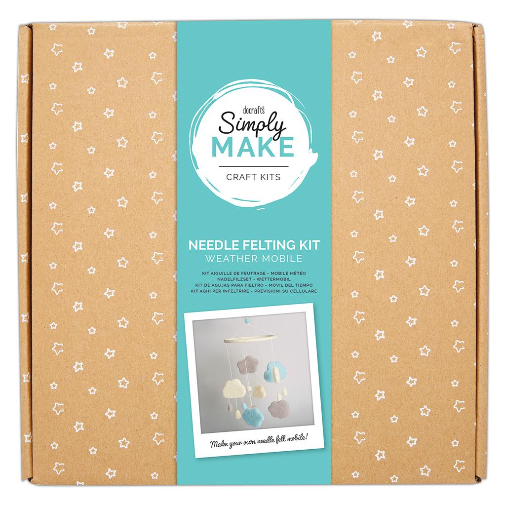 Docrafts kit creativo per infeltrimento ad ago - acchiappasogni blu