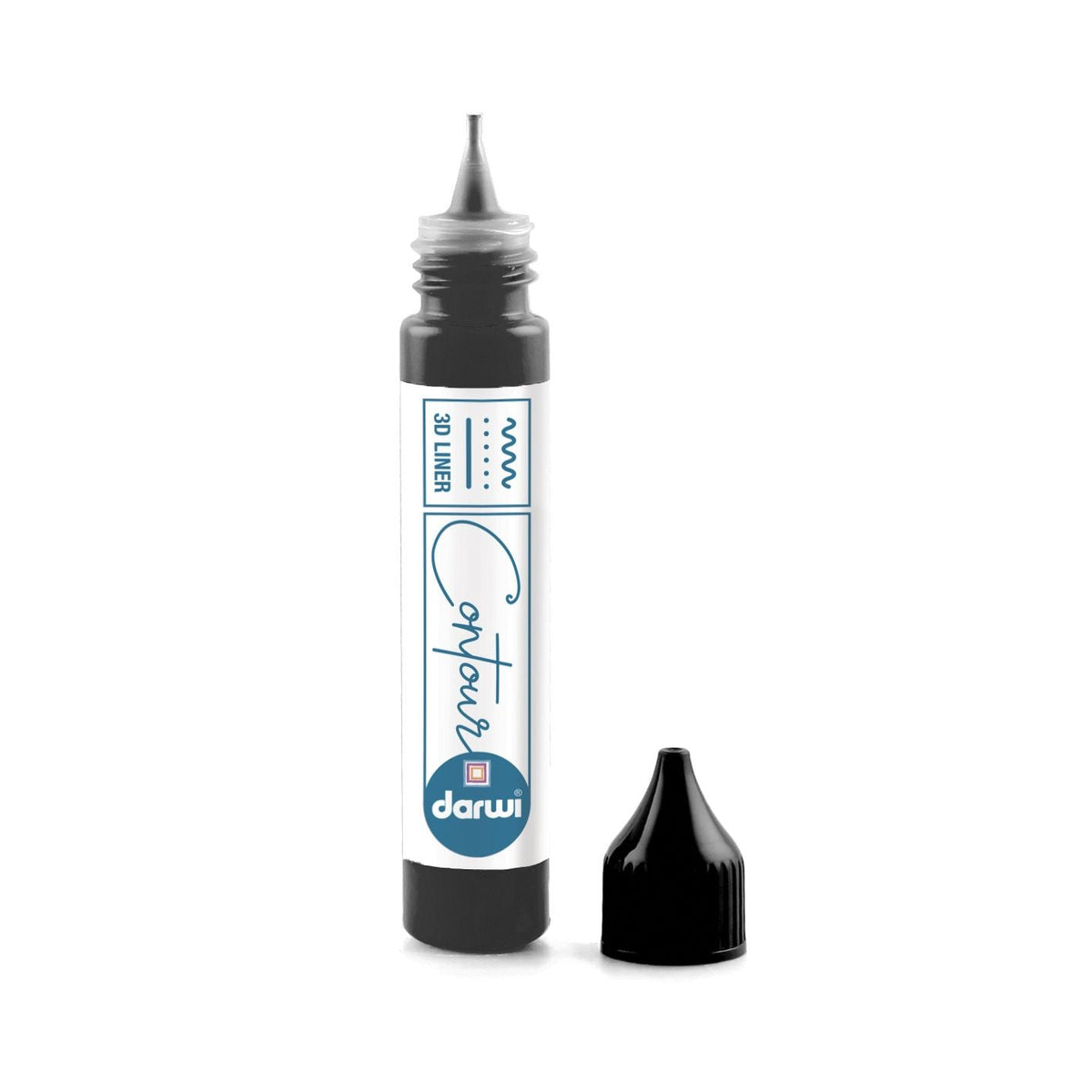 DARWI contorno vetro colorato 30 ml | colori diversi – Black