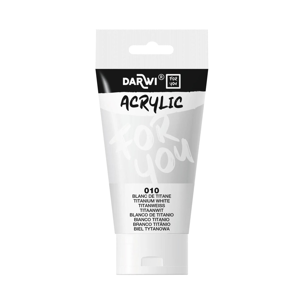 Colore acrilico DARWI Acryl 75 ml – Bianco