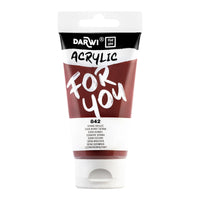 Colore acrilico DARWI Acryl 75 ml – Terra di Siena Bruciata