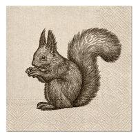 Eco tovaglioli per decoupage Squirrel - 1 pezzo