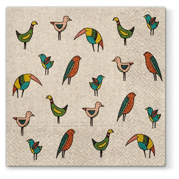 Eco tovagliolo per decoupage Bird Friends - 1 pz