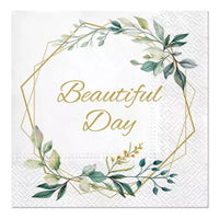 Eco tovagliolo per decoupage Leaves Frame - 1 pz