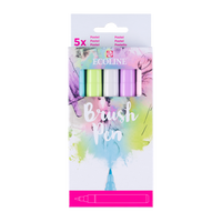 ROYAL TALENS Ecoline set di pennarelli acquerellabili a pennello PASTEL - 5 pz