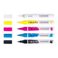 ROYAL TALENS Ecoline set di pennarelli acquerellabili brush pen PRIMARY 5 colori
