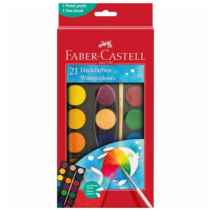 Faber Castell Acquerelli 30 mm 21 pezzi