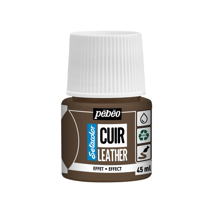 Vernice per pelle Pebeo Setacolor effect 45 ml – bronzo metallizzato
