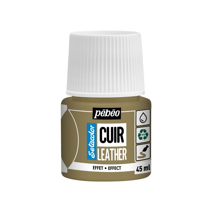 Vernice per pelle Pebeo Setacolor effect 45 ml – oro metallico