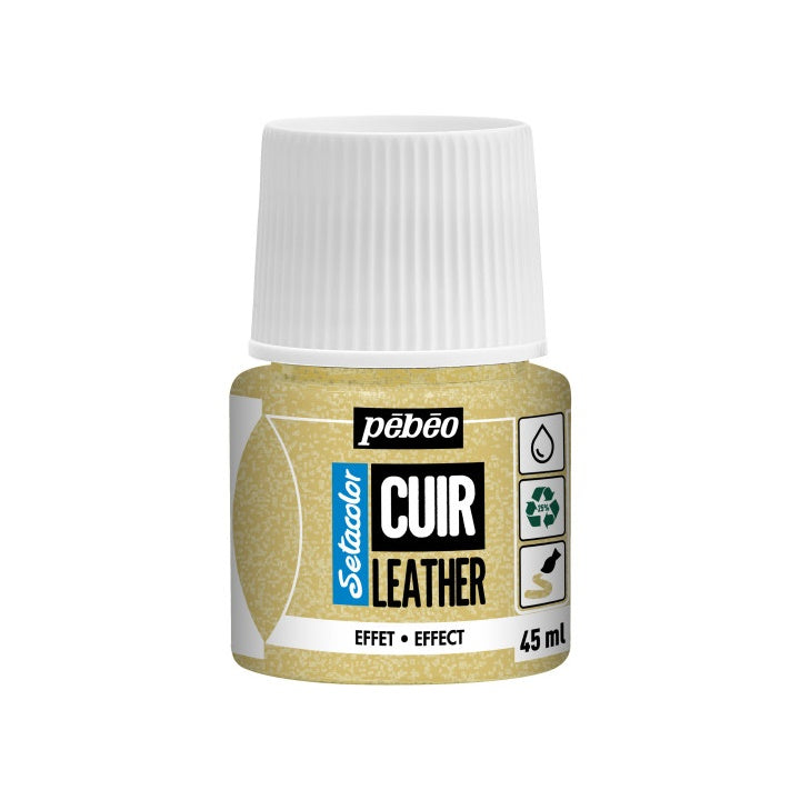 Vernice per pelle Pebeo Setacolor effect 45 ml – oro scintillante