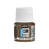 Vernice per pelle Pebeo Setacolor matt/satin 45 ml | colori diversi - marrone espresso