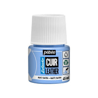 Vernice per pelle Pebeo Setacolor matt/satin 45 ml | colori diversi - blu ghiaccio