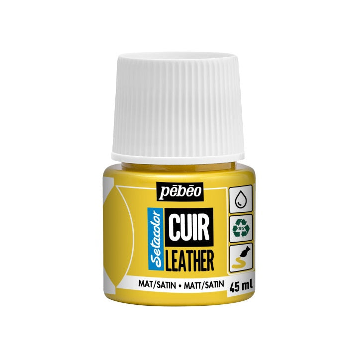 Vernice per pelle Pebeo Setacolor matt/satin 45 ml – giallo vivo