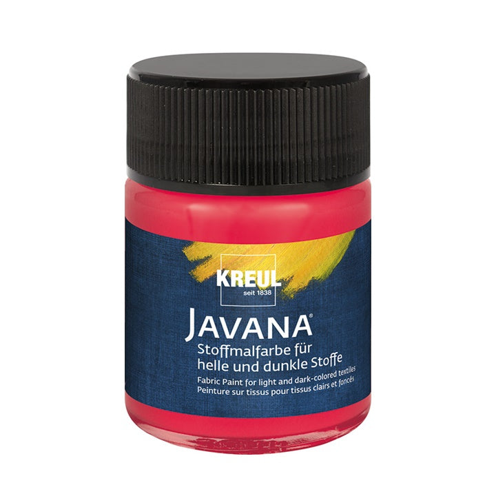 Colore per tessuti chiari e scuri JAVANA 50 ml – Cherry