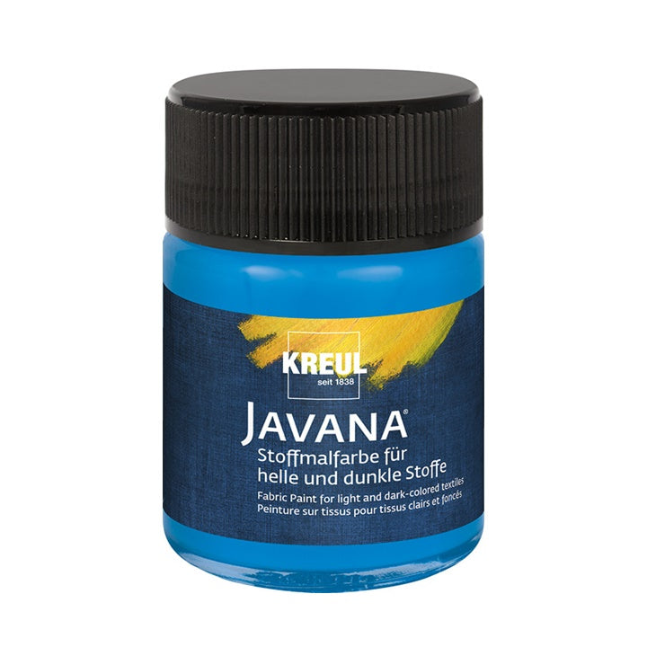 Colore per tessuti chiari e scuri JAVANA 50 ml – Blue