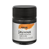 Colore per tessuti chiari JAVANA 50 ml | colori diversi - Black